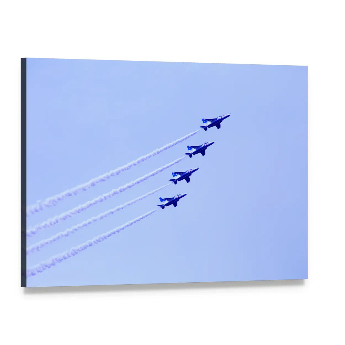 Impulse Jet Formation Canvas Wall Art, single panel gallery wrapped canvas, angled product view