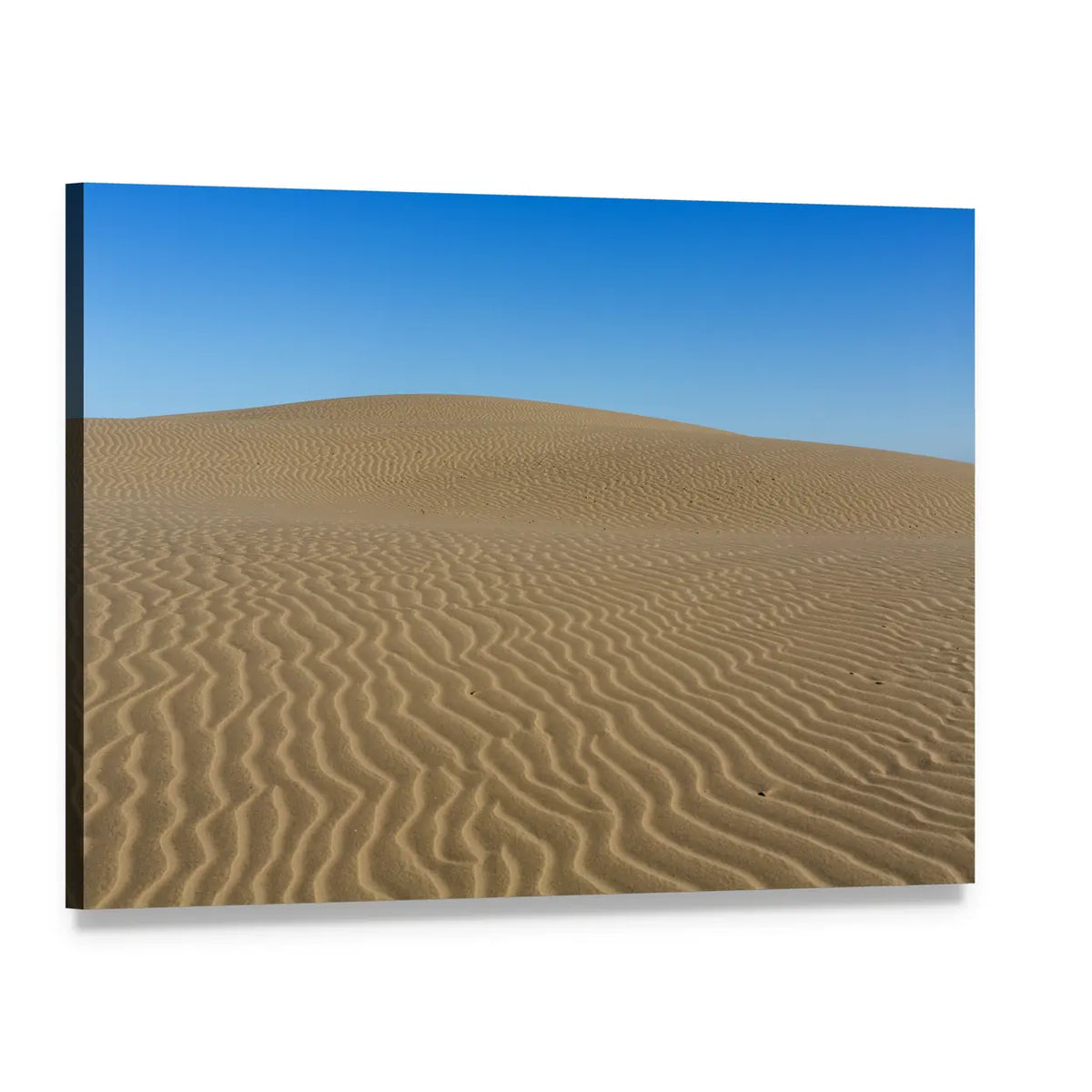 Sand Ripples on Desert Dunes Canvas Wall Art, single panel gallery wrapped canvas, angled product view
