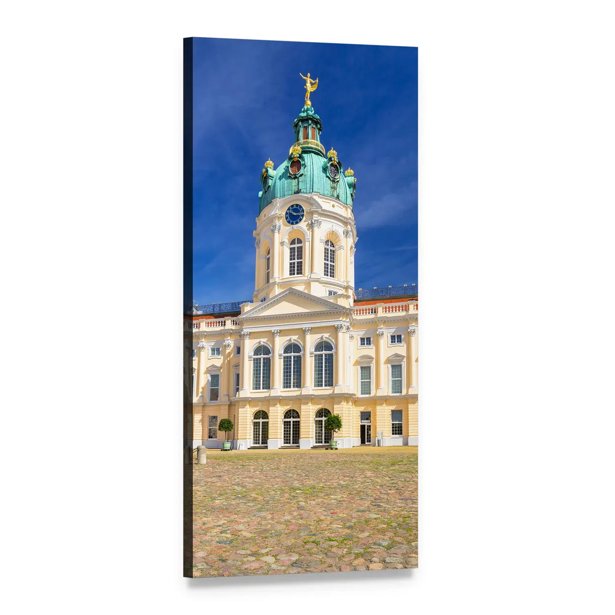 Charlottenburg Palace, Berlin Vertical Canvas Wall Art, 1 panel 1 Vertical layout gallery wrapped canvas set, angled product view