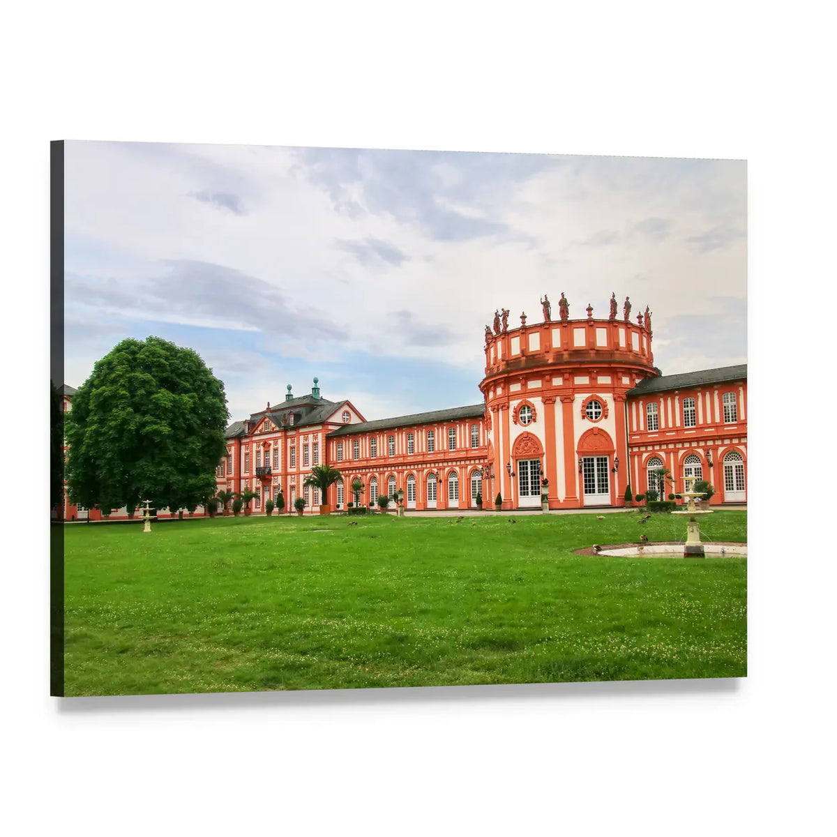 Biebrich Palace Rotunda, Germany Canvas Wall Art, single panel gallery wrapped canvas, angled product view