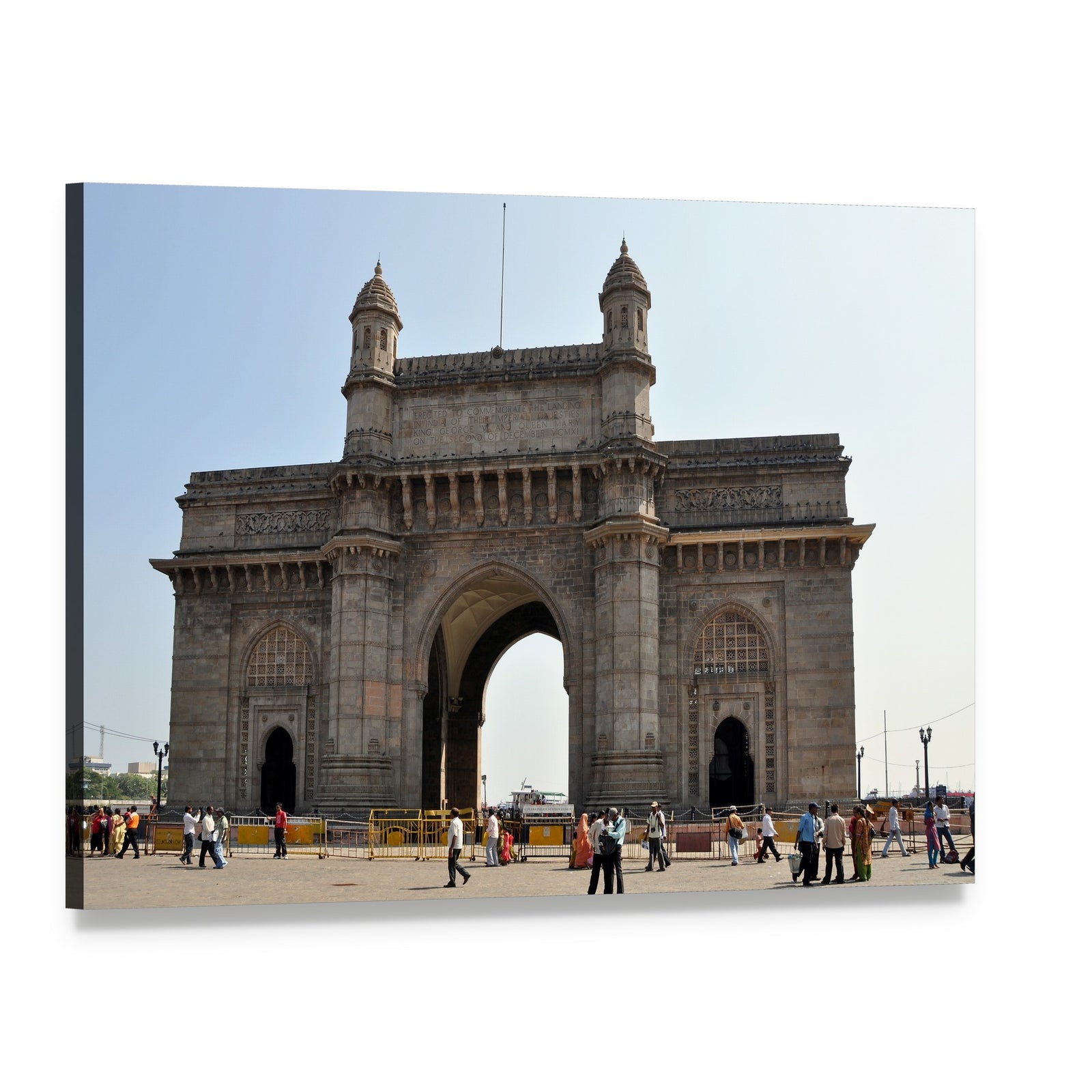 Gateway of India, Mumbai Canvas Wall Art, single panel gallery wrapped canvas, angled product view