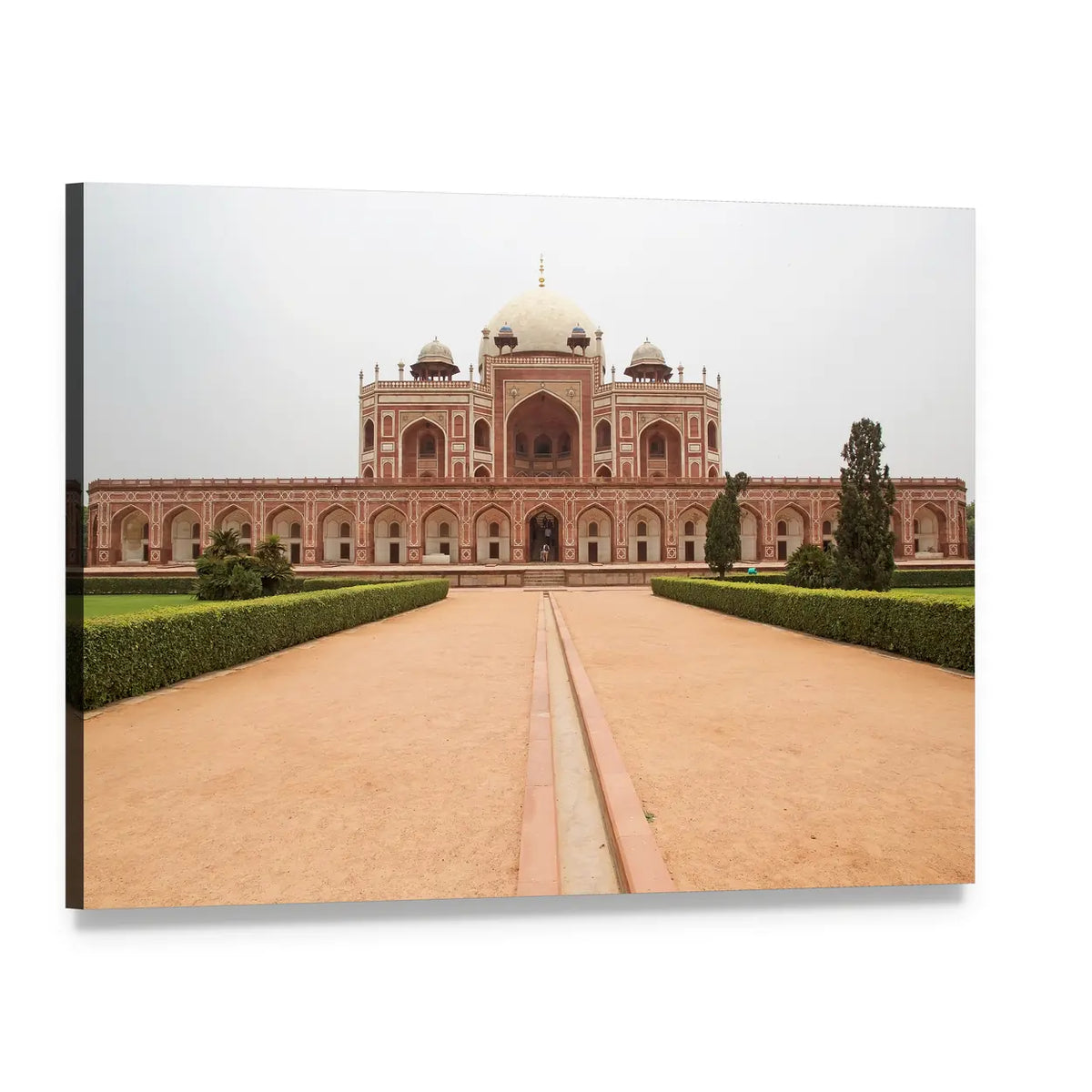Humayun's Tomb, Delhi Canvas Wall Art, single panel gallery wrapped canvas, angled product view