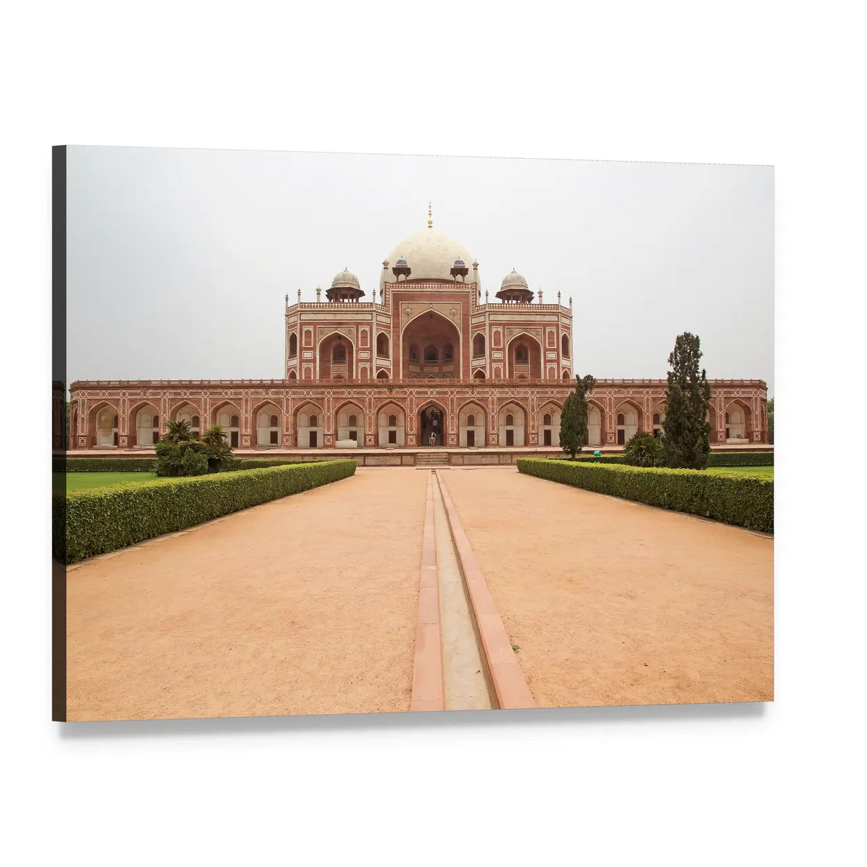 Humayun's Tomb, Delhi Canvas Wall Art, single panel gallery wrapped canvas, angled product view