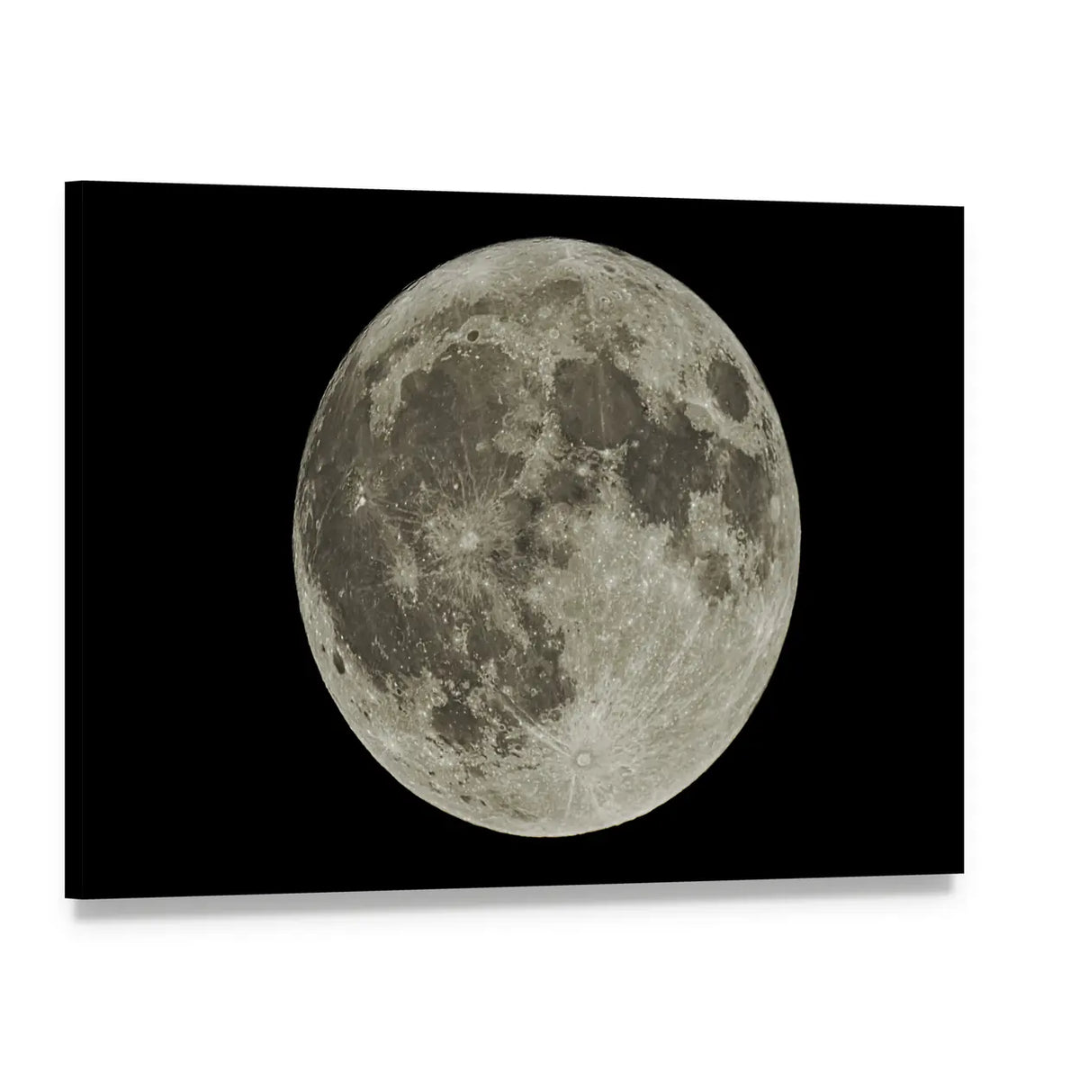 The Hunter's Supermoon Canvas Wall Art, single panel gallery wrapped canvas, angled product view