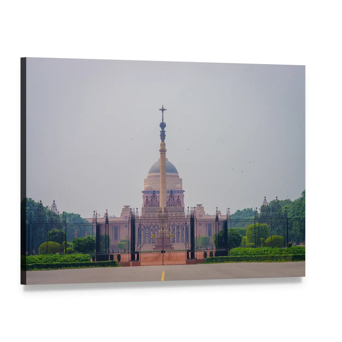 Rashtrapati Bhavan India Canvas Wall Art, single panel gallery wrapped canvas, angled product view