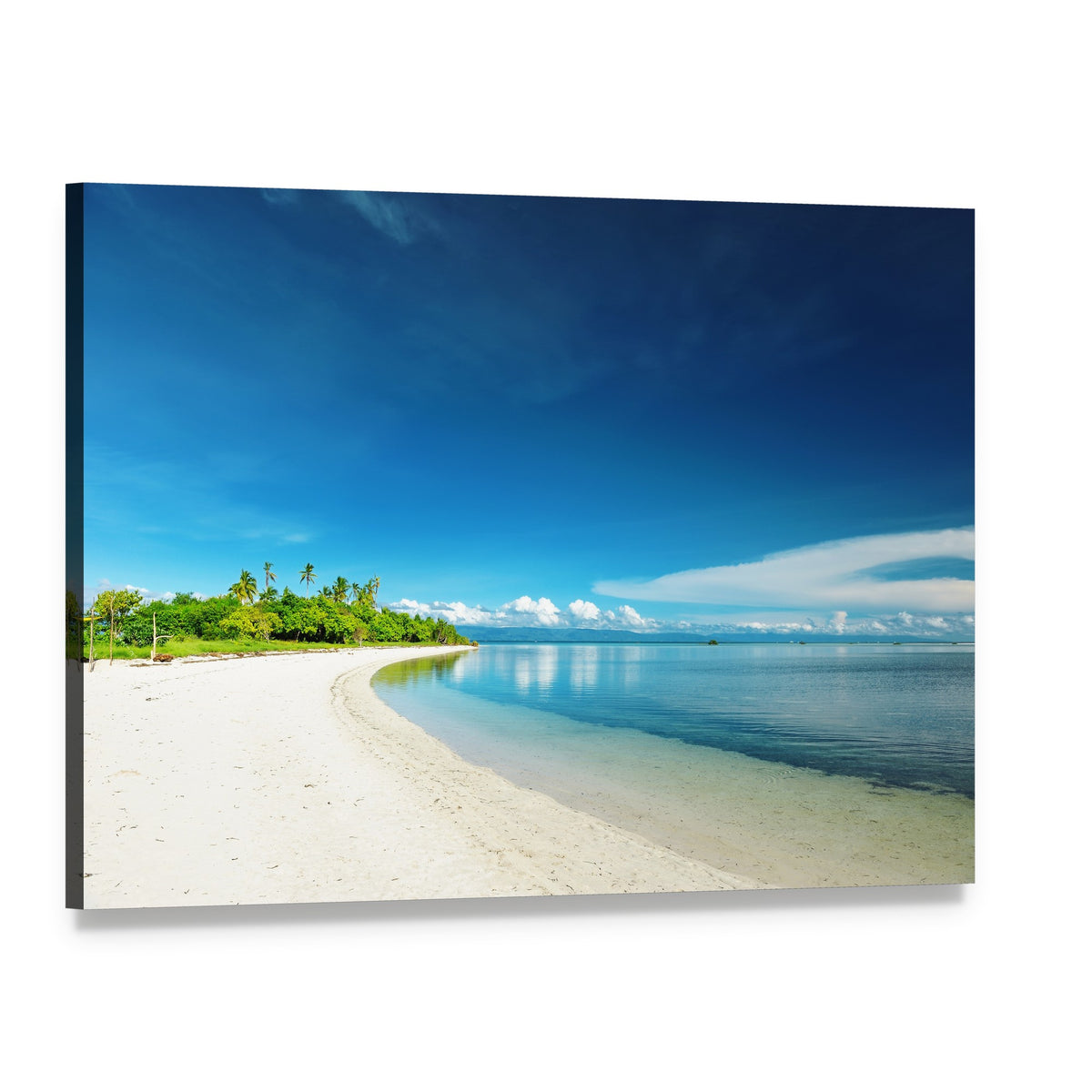 Uninhabited Island, Philippines Canvas Wall Art, single panel gallery wrapped canvas, angled product view