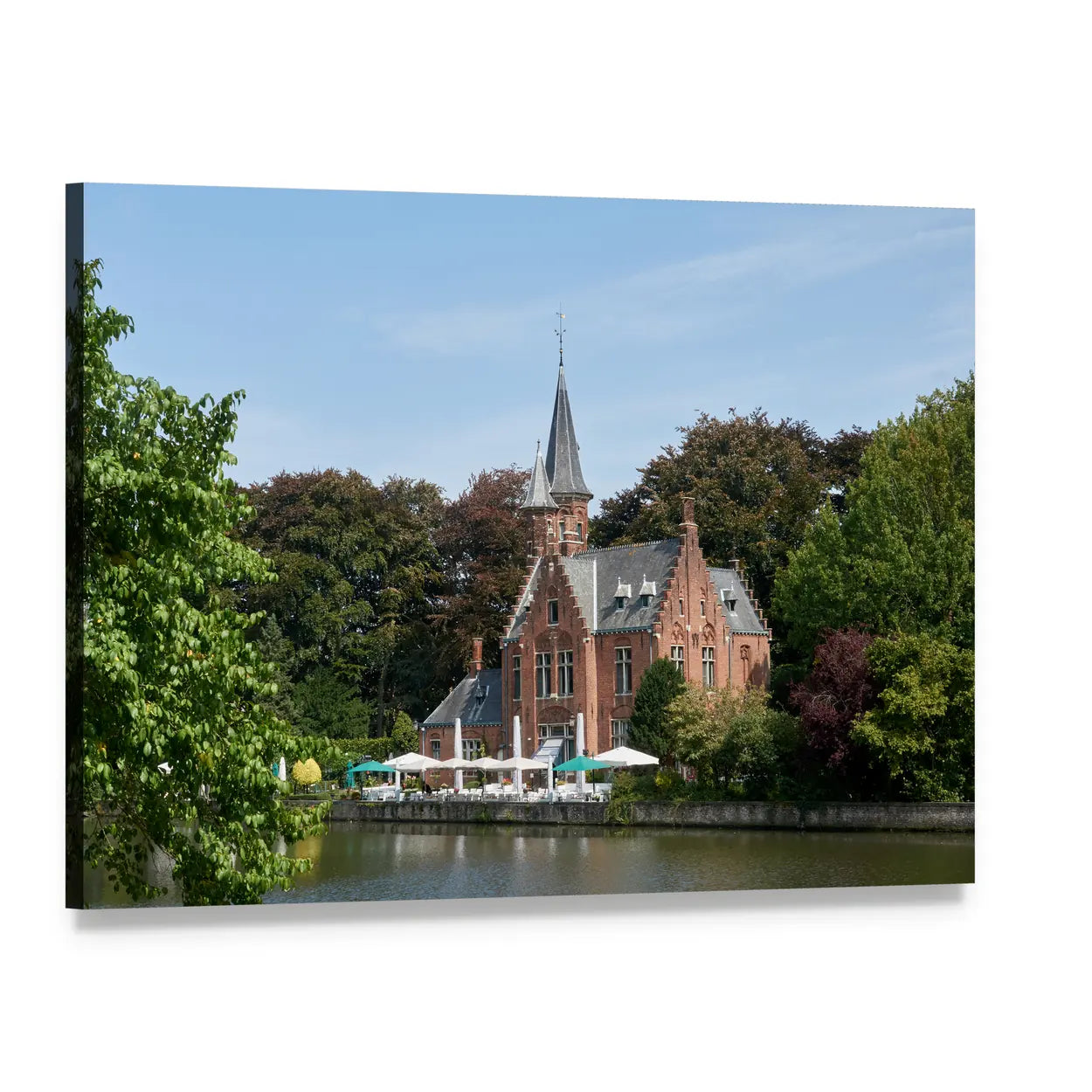 Town of Bruges, Belgium Canvas Wall Art, single panel gallery wrapped canvas, angled product view