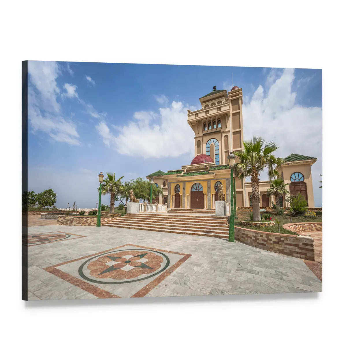 Plateau of Lalla Setti Canvas Wall Art, single panel gallery wrapped canvas, angled product view