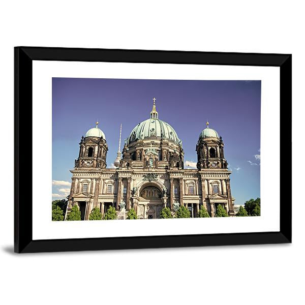 Berlin Cathedral with Tv Tower Canvas Wall Art