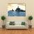 Row Of Military Ships Against Marine Sunset Canvas Wall Art-1 Piece-Gallery Wrap-36" x 24"-Tiaracle