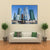 Skyscrapers Of Moscow City Under Blue Sky Canvas Wall Art-4 Horizontal-Gallery Wrap-34" x 24"-Tiaracle