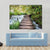 Wooden Path Along The Stream In Forest Canvas Wall Art-4 Horizontal-Gallery Wrap-34" x 24"-Tiaracle