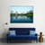 City Reflection In Water Canvas Wall Art-1 Piece-Gallery Wrap-36" x 24"-Tiaracle