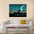 SF Space Night Sky Canvas Wall Art-4 Horizontal-Gallery Wrap-34" x 24"-Tiaracle