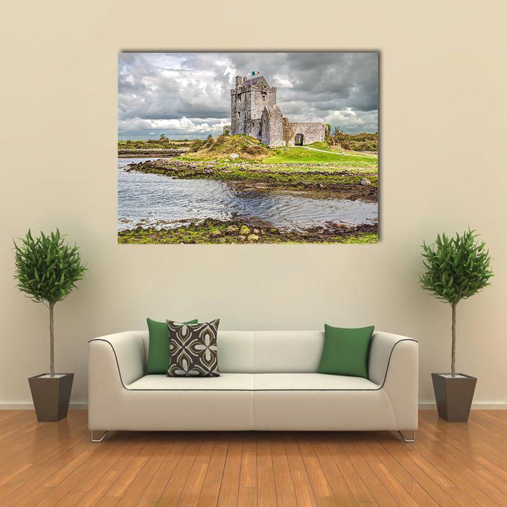 Dunguaire Castle Canvas Wall Art-1 Piece-Gallery Wrap-36" x 24"-Tiaracle