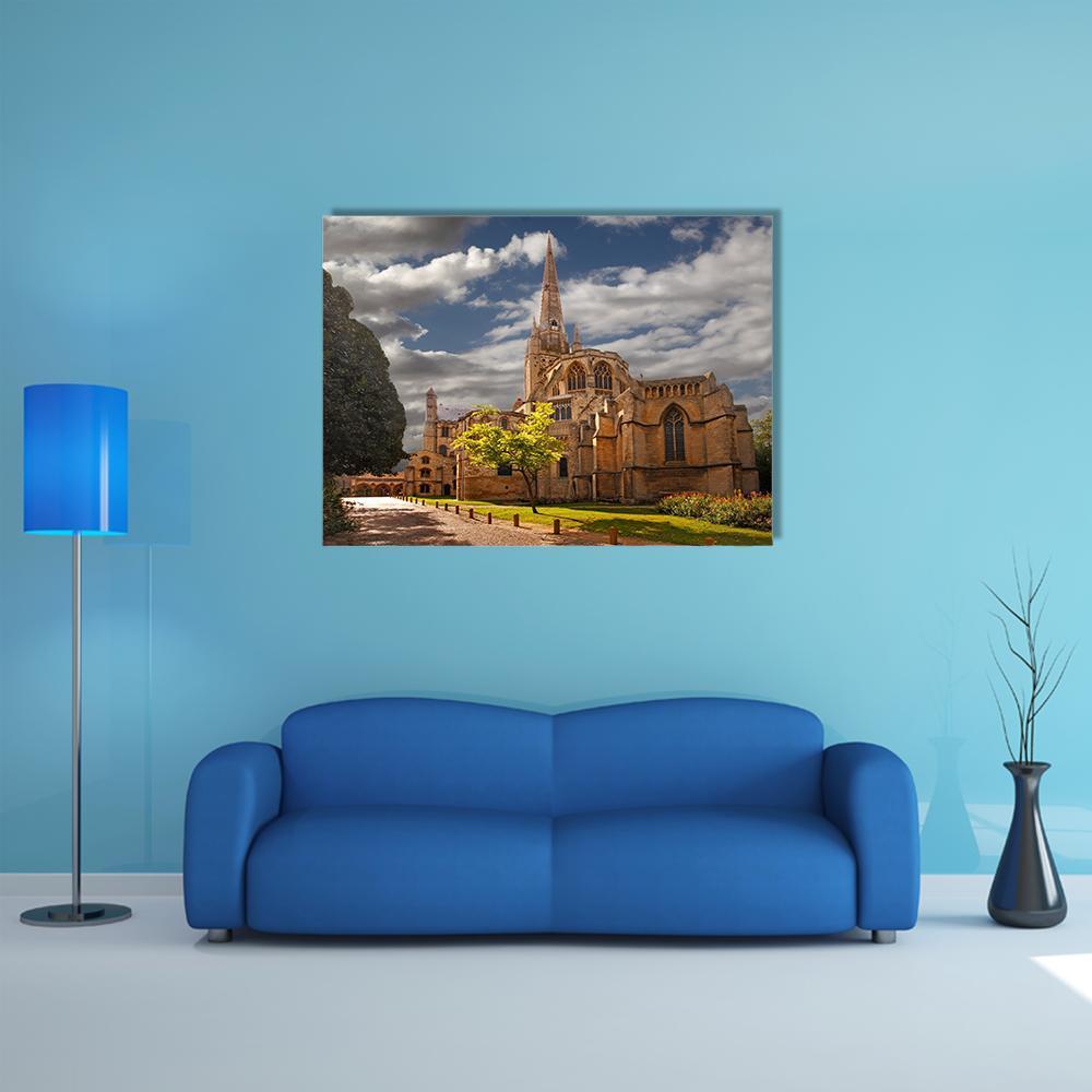 Norwich Cathedral Canvas Wall Art-4 Horizontal-Gallery Wrap-34" x 24"-Tiaracle