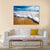 Waves Wash Over Golden Sand On Australian Beach Canvas Wall Art-5 Horizontal-Gallery Wrap-22" x 12"-Tiaracle