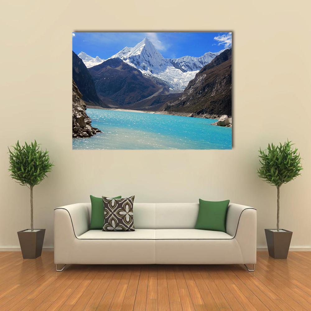 Alpamayo Peak Canvas Wall Art-1 Piece-Gallery Wrap-36" x 24"-Tiaracle