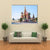 Red Square With Vasilevsky Descent In Moscow Canvas Wall Art-1 Piece-Gallery Wrap-36" x 24"-Tiaracle