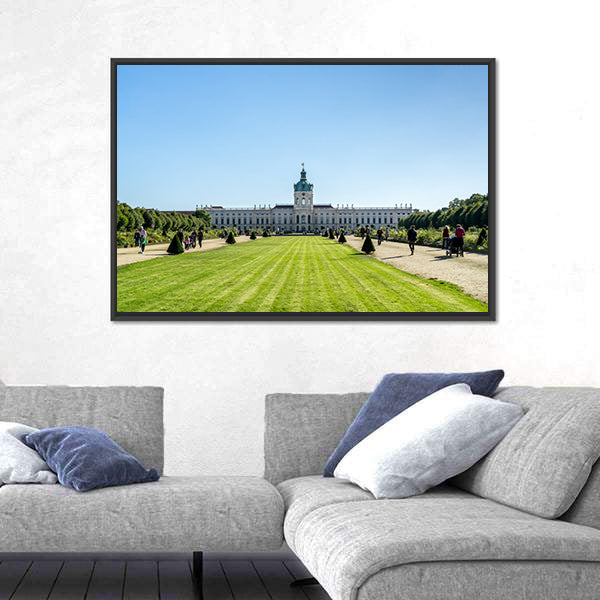 View On Charlottenburg Palace In Berlin Canvas Wall Art
