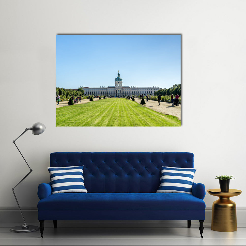 View On Charlottenburg Palace In Berlin Canvas Wall Art