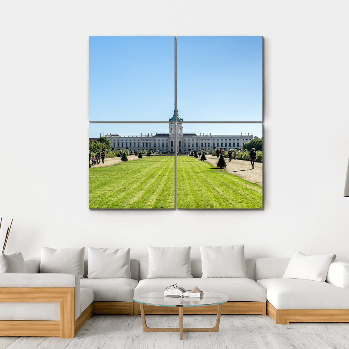 View On Charlottenburg Palace In Berlin Canvas Wall Art