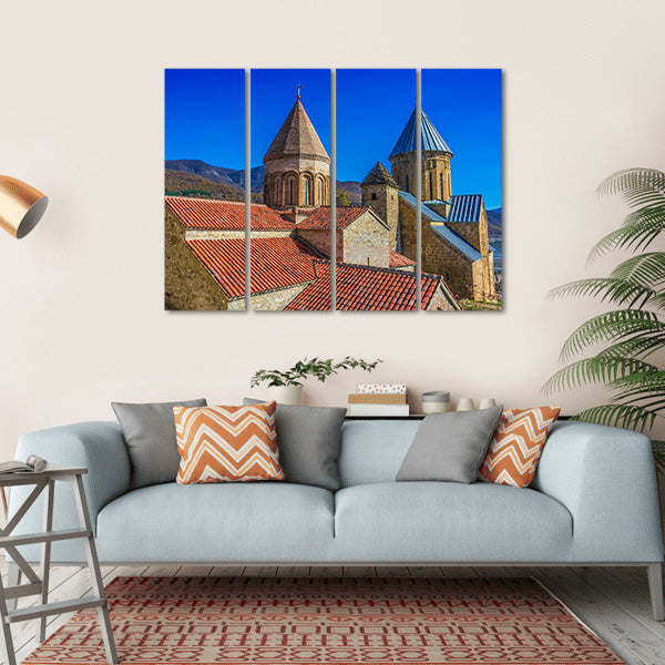 Ananuri Castle Georgia Canvas Wall Art-4 Horizontal-Gallery Wrap-34" x 24"-Tiaracle