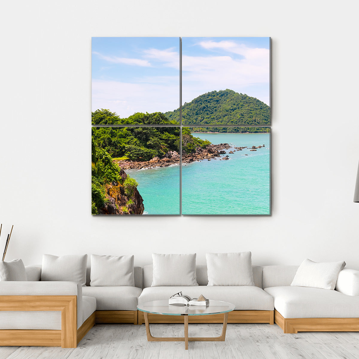 Nang Phaya Hill Canvas Wall Art-4 Square-Gallery Wrap-17" x 17"-Tiaracle