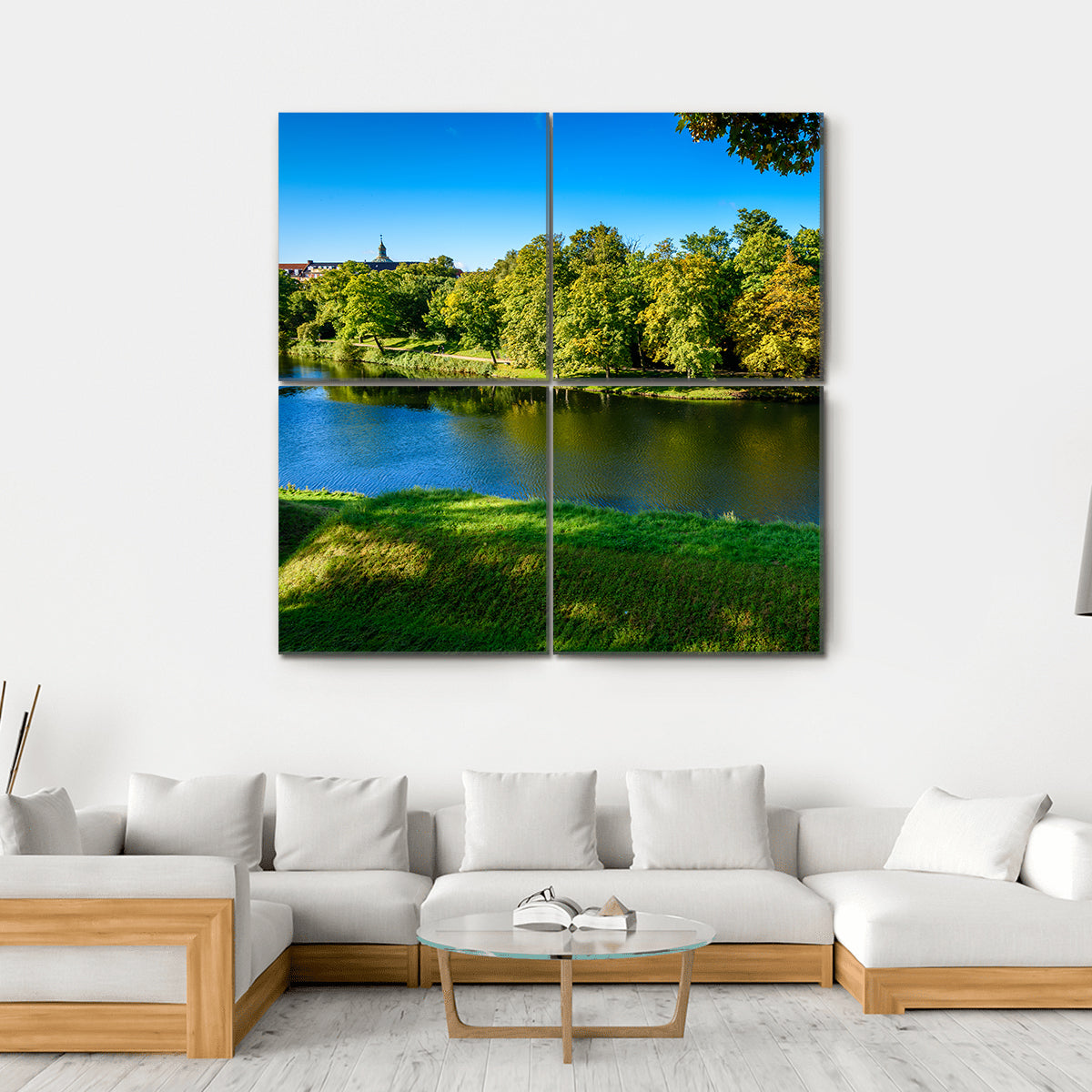 Nature In Kastellet Canvas Wall Art-4 Square-Gallery Wrap-17" x 17"-Tiaracle