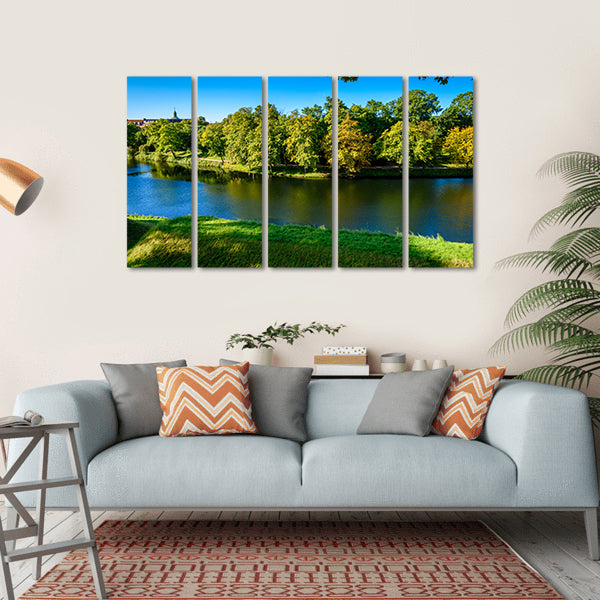 Nature In Kastellet Canvas Wall Art-5 Horizontal-Gallery Wrap-22" x 12"-Tiaracle