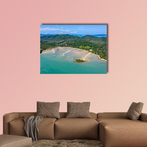 Tropical Island Of Koh Yao Noi In Thailand Canvas Wall Art-1 Piece-Gallery Wrap-36" x 24"-Tiaracle
