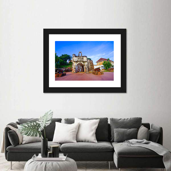 Porta De Santiago Gatehouse, Malacca Canvas Wall Art