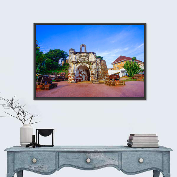 Famous Fortress In Melaka Canvas Wall Art