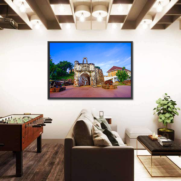 Famous Fortress In Melaka Canvas Wall Art