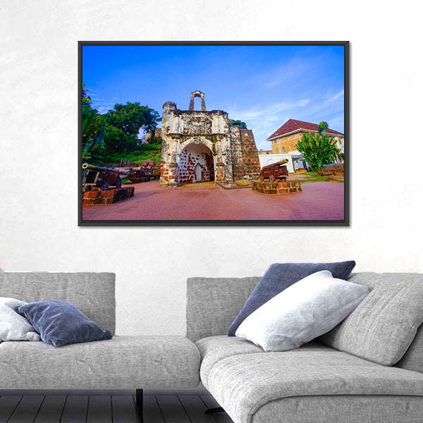 Porta De Santiago Gatehouse, Malacca Canvas Wall Art