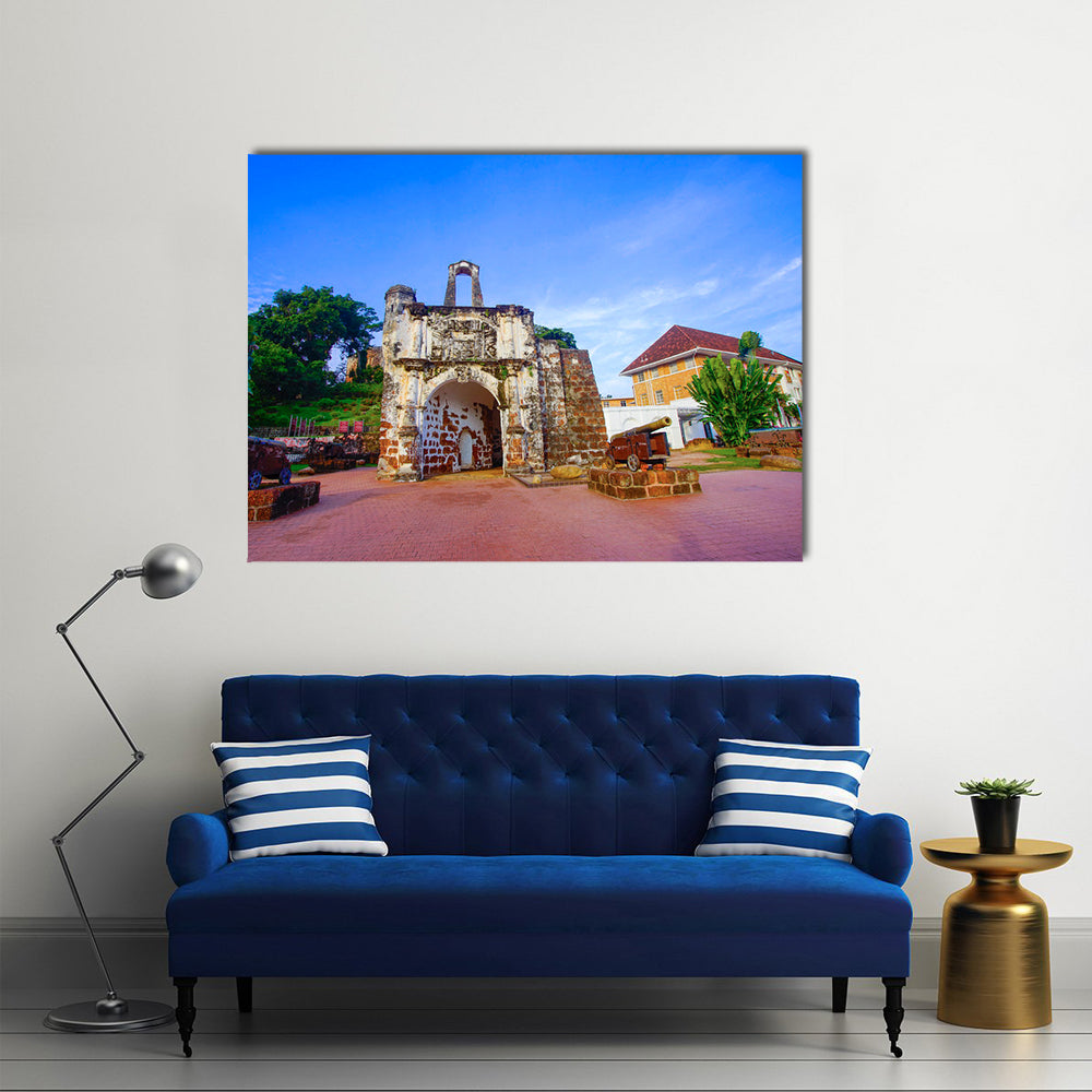 Famous Fortress In Melaka Canvas Wall Art