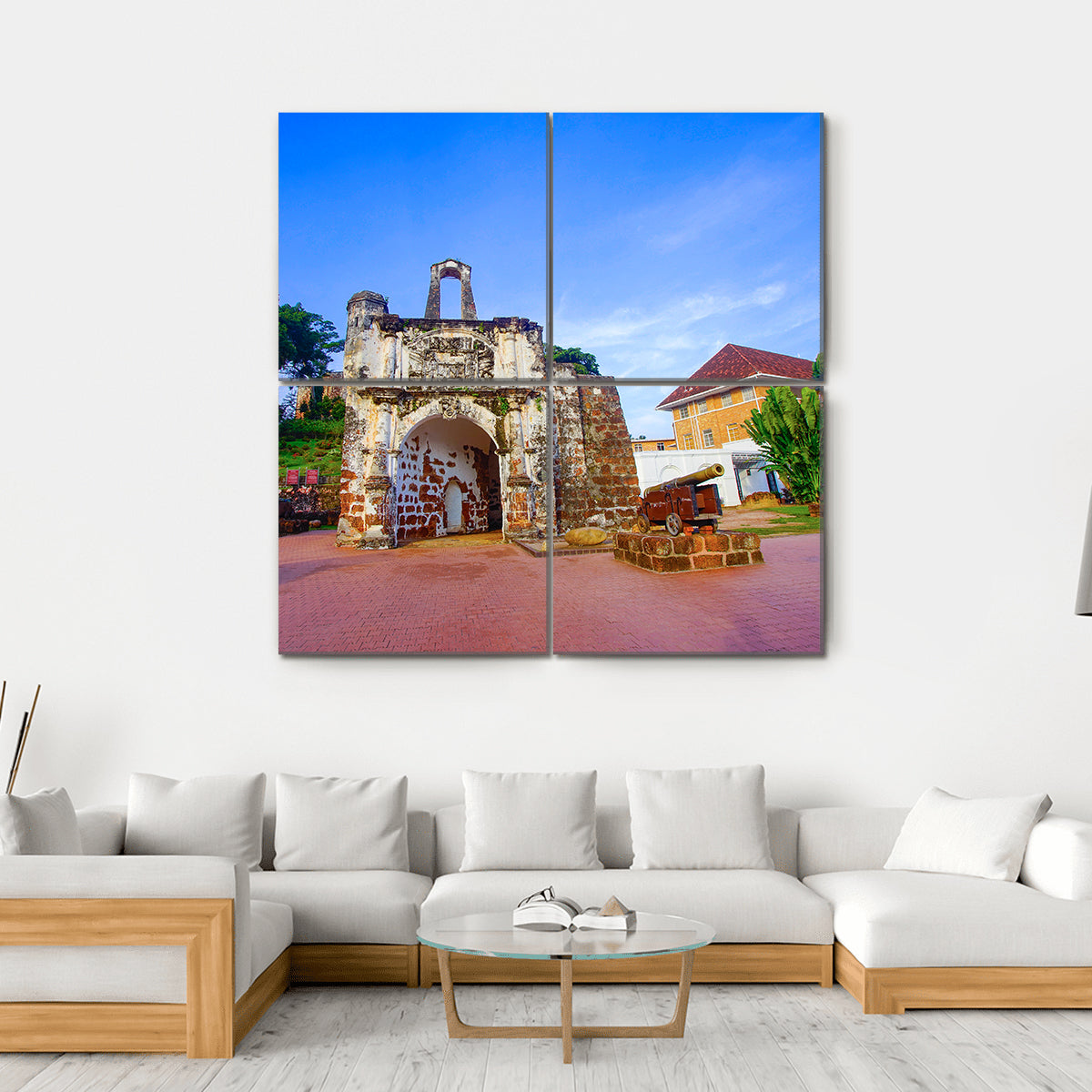 Famous Fortress In Melaka Canvas Wall Art
