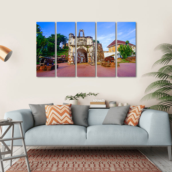 Porta De Santiago Gatehouse, Malacca Canvas Wall Art