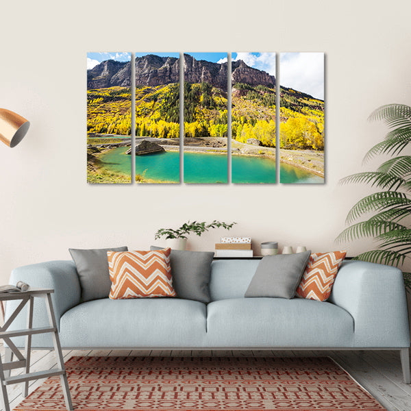 Autumn In Colorado Canvas Wall Art-5 Horizontal-Gallery Wrap-22" x 12"-Tiaracle