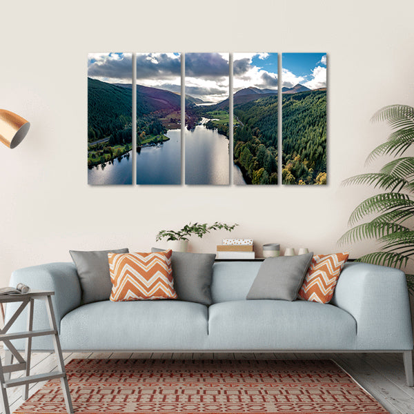 View Of Laggan In Scotland Canvas Wall Art-5 Horizontal-Gallery Wrap-22" x 12"-Tiaracle