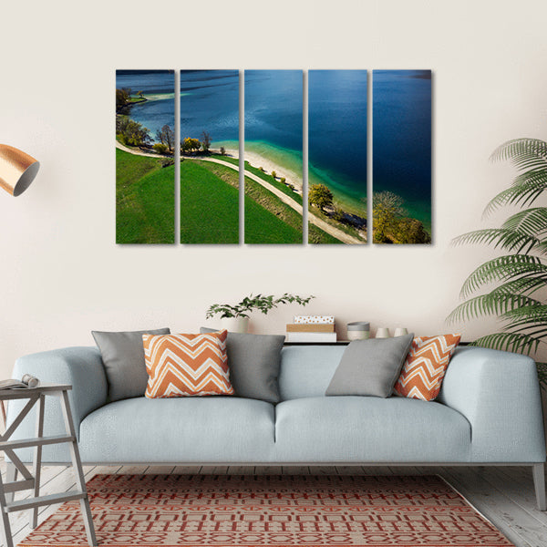 Bohinj Lake Slovenia Canvas Wall Art-5 Horizontal-Gallery Wrap-22" x 12"-Tiaracle