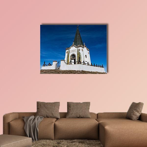 The Serbian Chapel Greece Canvas Wall Art-1 Piece-Gallery Wrap-36" x 24"-Tiaracle