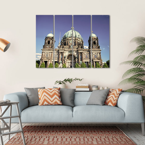 View Of Berlin Cathedral Canvas Wall Art-4 Horizontal-Gallery Wrap-34" x 24"-Tiaracle