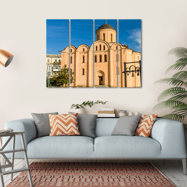 God Church In Kiev Canvas Wall Art-4 Horizontal-Gallery Wrap-34" x 24"-Tiaracle