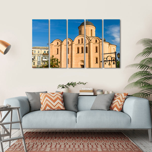 God Church In Kiev Canvas Wall Art-5 Horizontal-Gallery Wrap-22" x 12"-Tiaracle