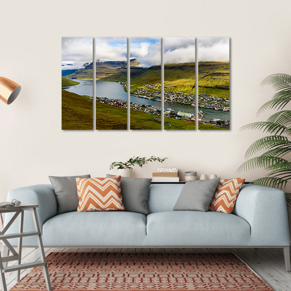 Settlement On Bordoy Canvas Wall Art-5 Horizontal-Gallery Wrap-22" x 12"-Tiaracle