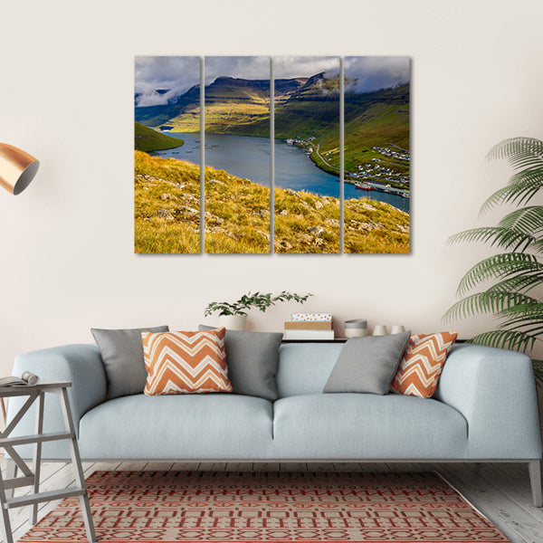 Bordoy Island Canvas Wall Art-4 Horizontal-Gallery Wrap-34" x 24"-Tiaracle