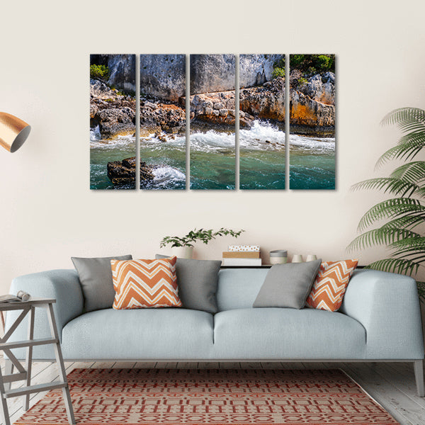 The Kekova Island Canvas Wall Art-5 Horizontal-Gallery Wrap-22" x 12"-Tiaracle