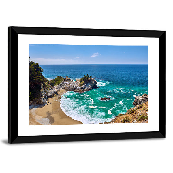 Pacific Coast Landscape, California Canvas Wall Art