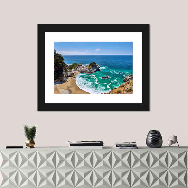 Pacific Coast Landscape, California Canvas Wall Art